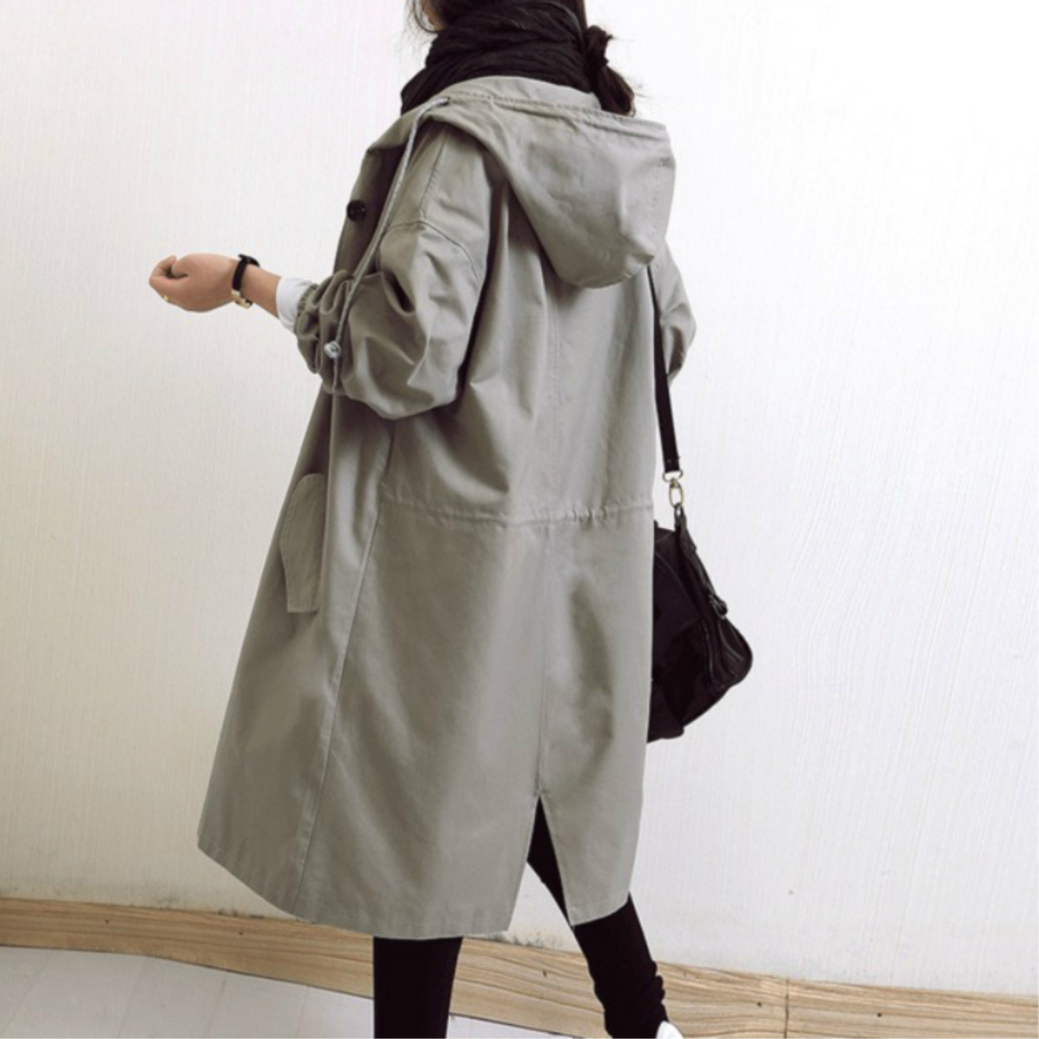 Women's Trench Coat | Long Hooded