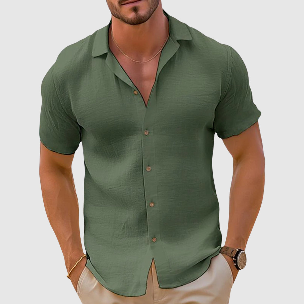 Men’s Casual Shirt Top | Clean Design