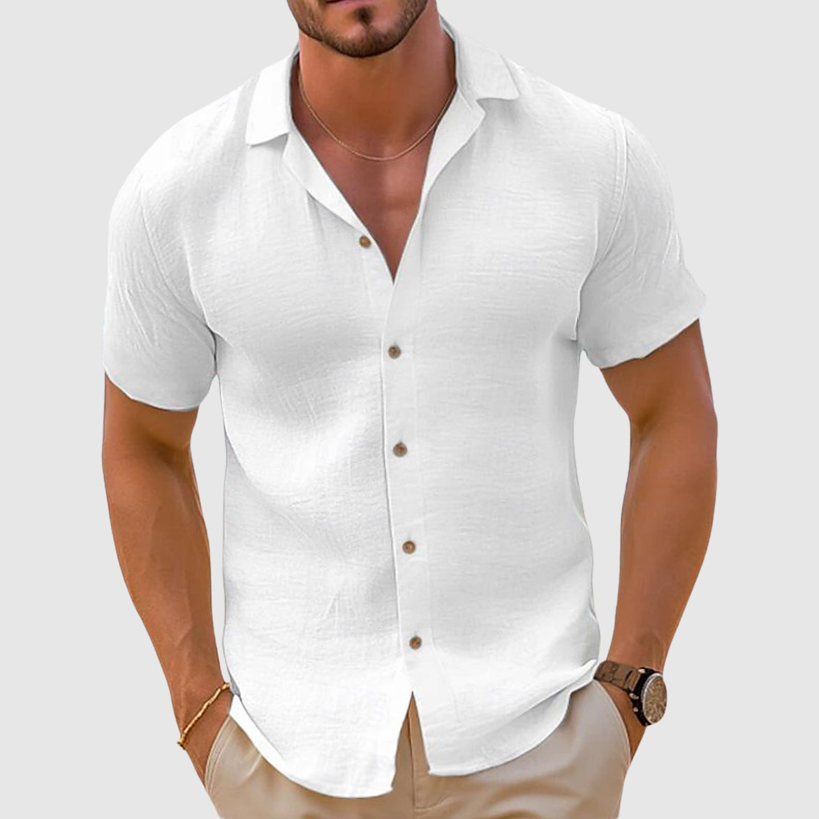 Men’s Casual Shirt Top | Clean Design