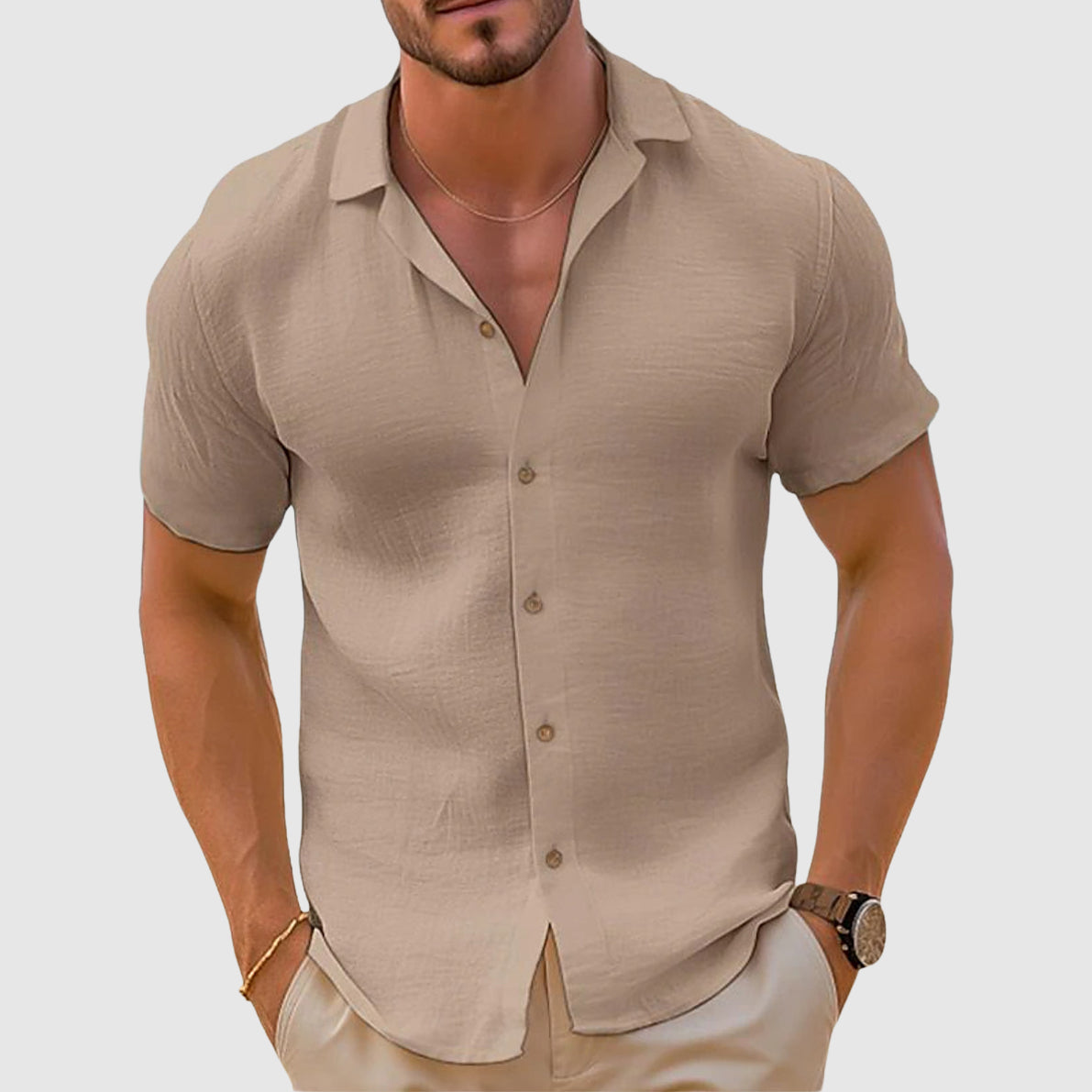 Men’s Casual Shirt Top | Clean Design