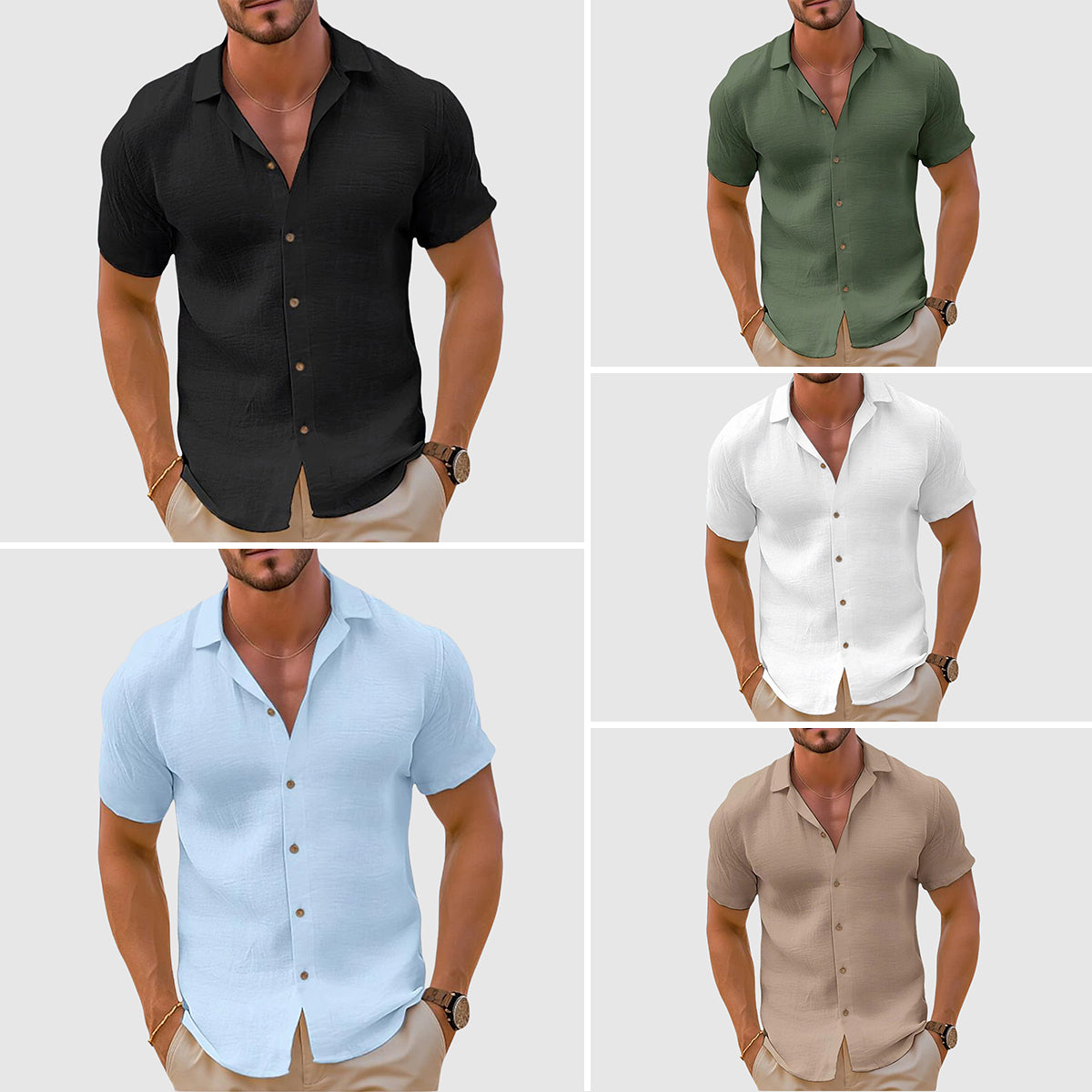 Men’s Casual Shirt Top | Clean Design