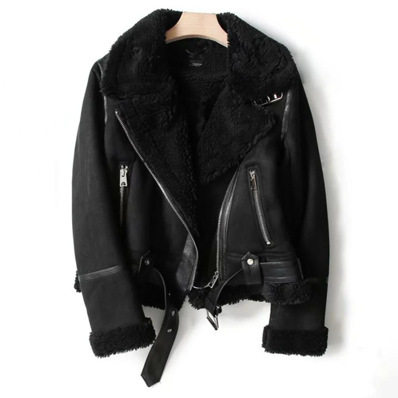 Women’s Aviator Jacket | Asymmetrical Zip Design