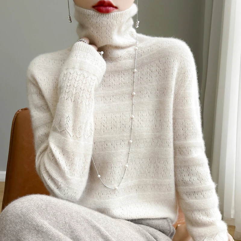 Women’s High Neck Pullover | Classic Winter Style