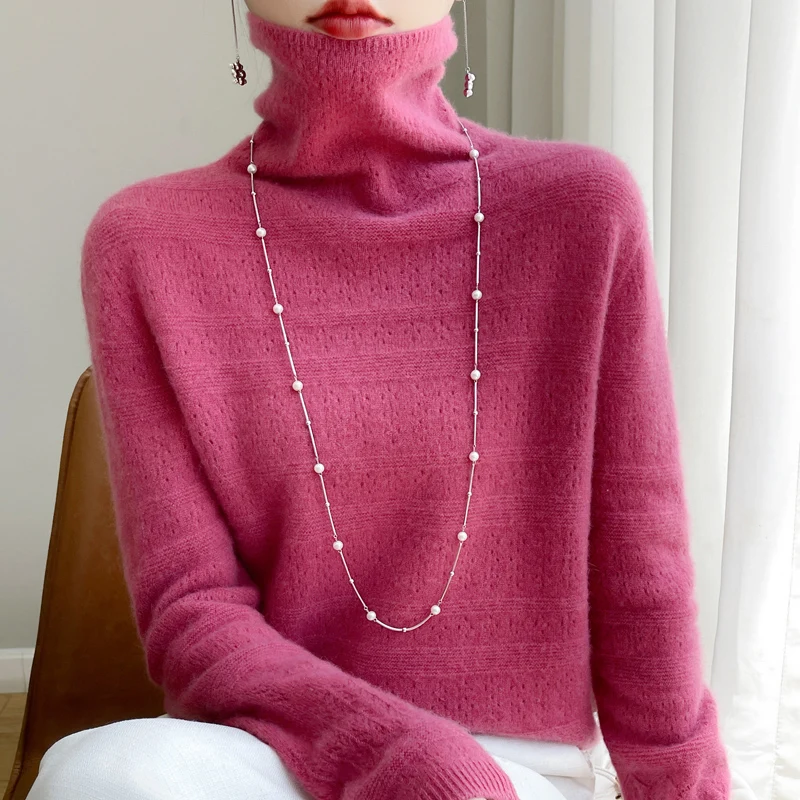 Women’s High Neck Pullover | Classic Winter Style