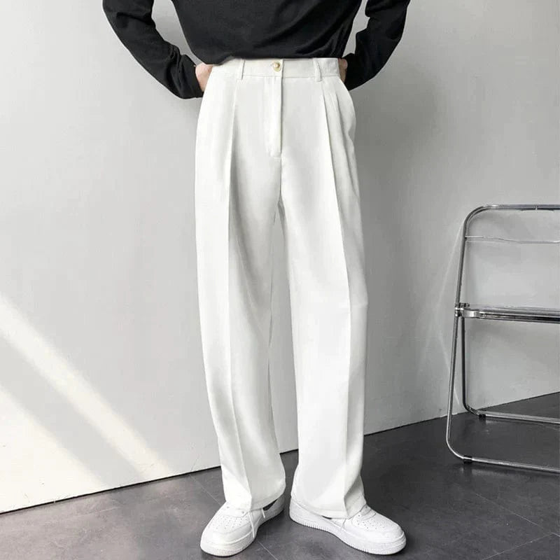 Men’s Old Money Wide-Leg Pants | Stylish