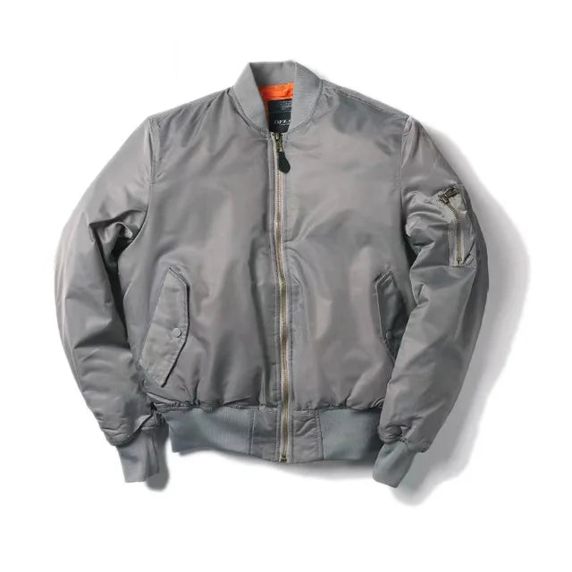 Men’s Vintage Bomber Jacket | Zip Closure Style