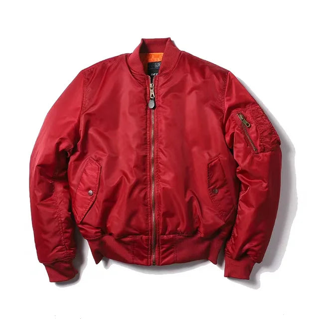 Men’s Vintage Bomber Jacket | Zip Closure Style