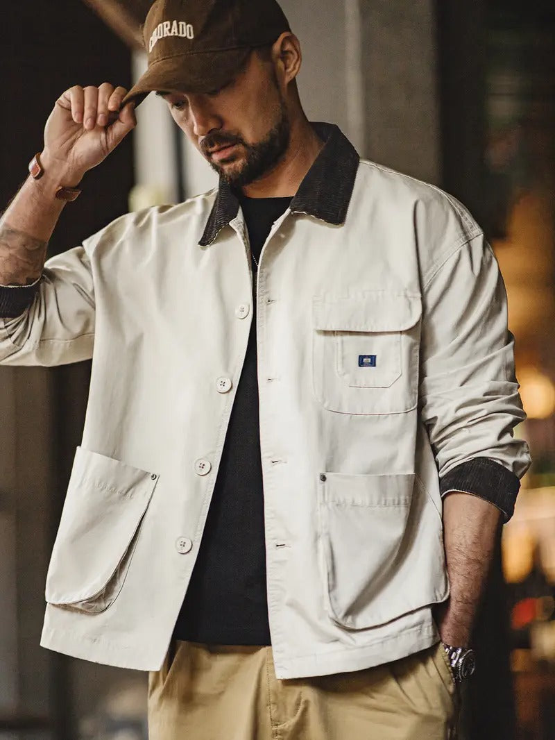 Men’s Button Down Utility Coat | Classic