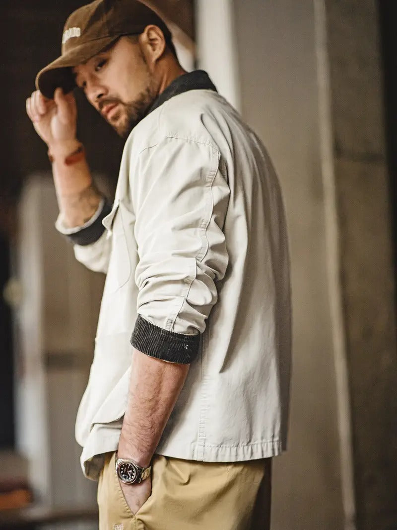 Men’s Button Down Utility Coat | Classic