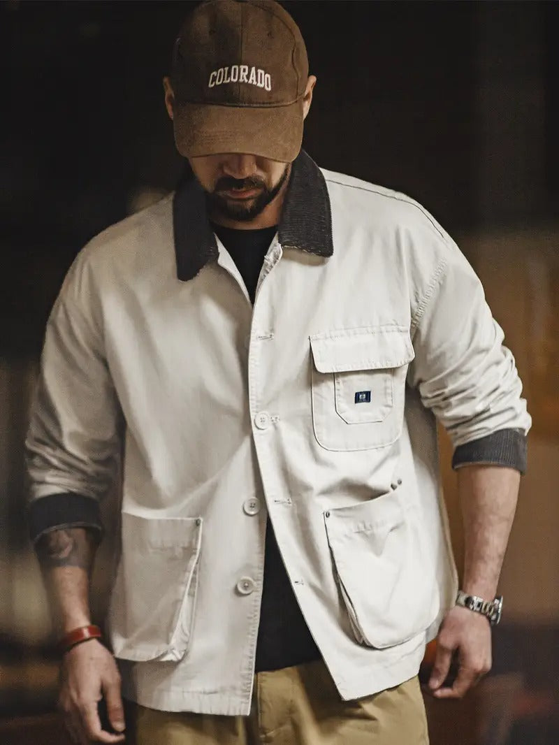 Men’s Button Down Utility Coat | Classic