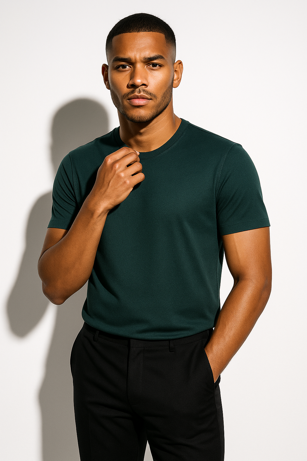 Men’s Minimalist Crewneck T-Shirt | Slim Fit