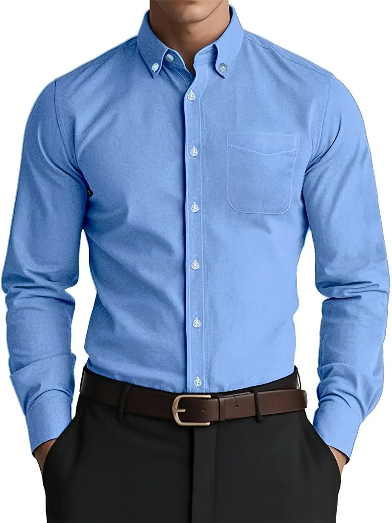 Men’s Classic Button-Up Shirt | Long Sleeve