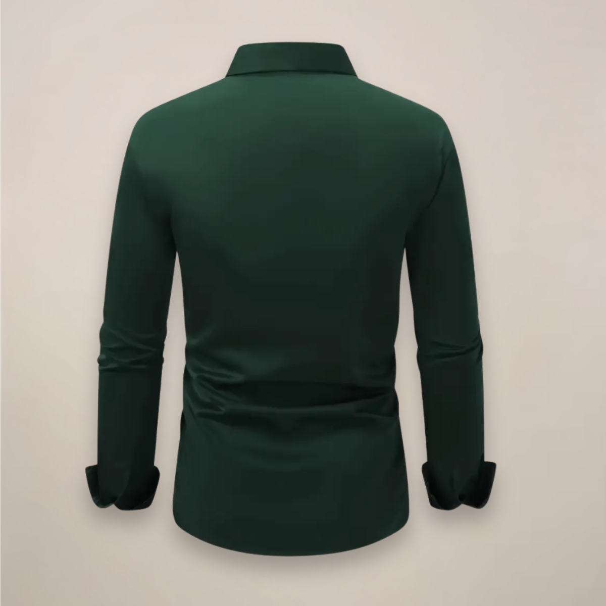 Men’s Long-Sleeve Shirt with Notched Collar