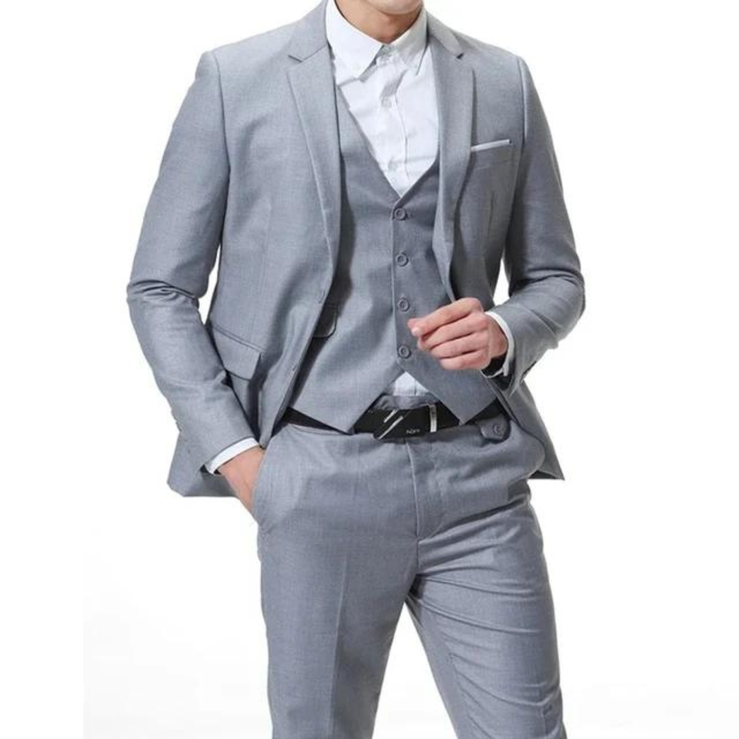Men’s Classic Blazer and Trouser Set | Timeless Three-Piece Look