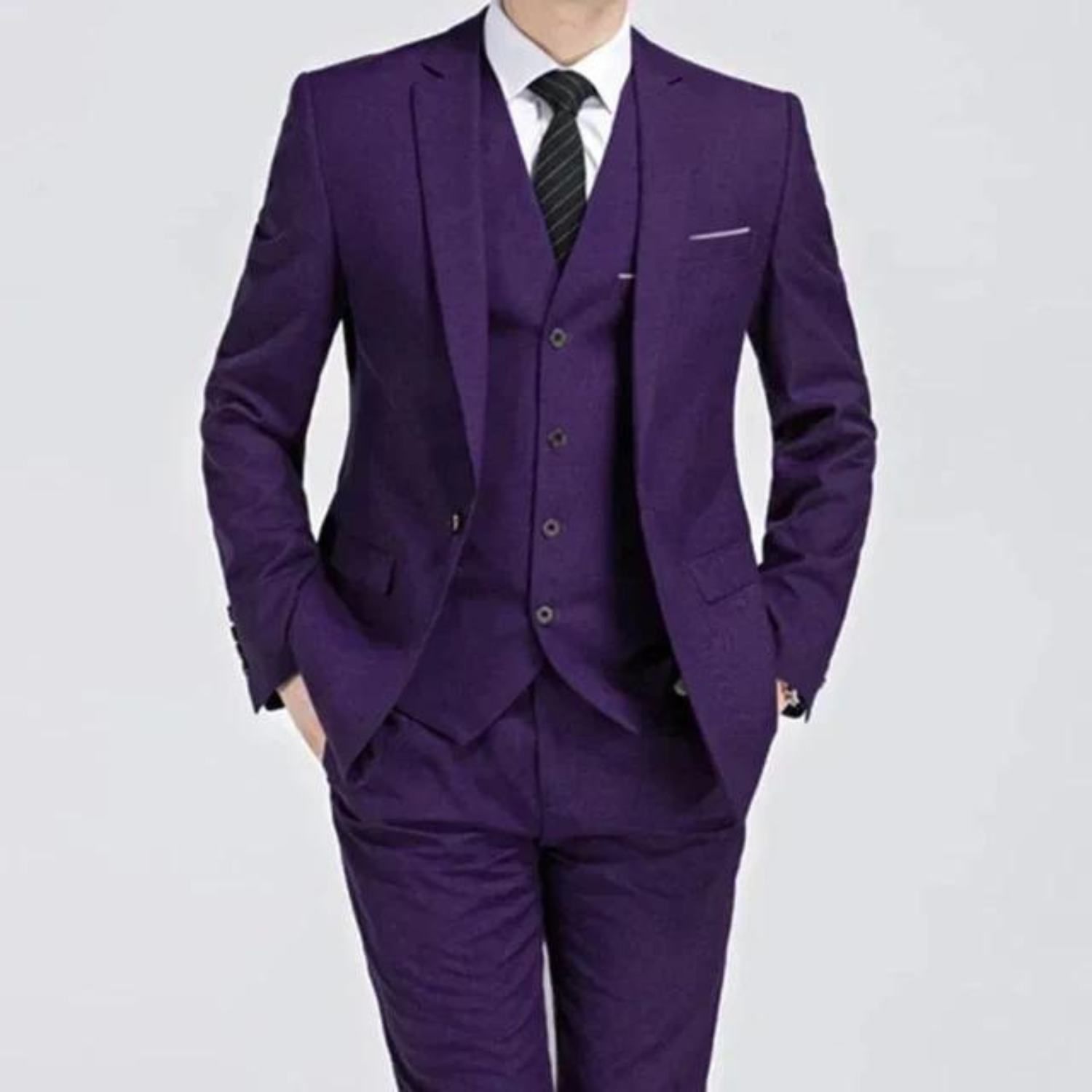 Men’s Classic Blazer and Trouser Set | Timeless Three-Piece Look