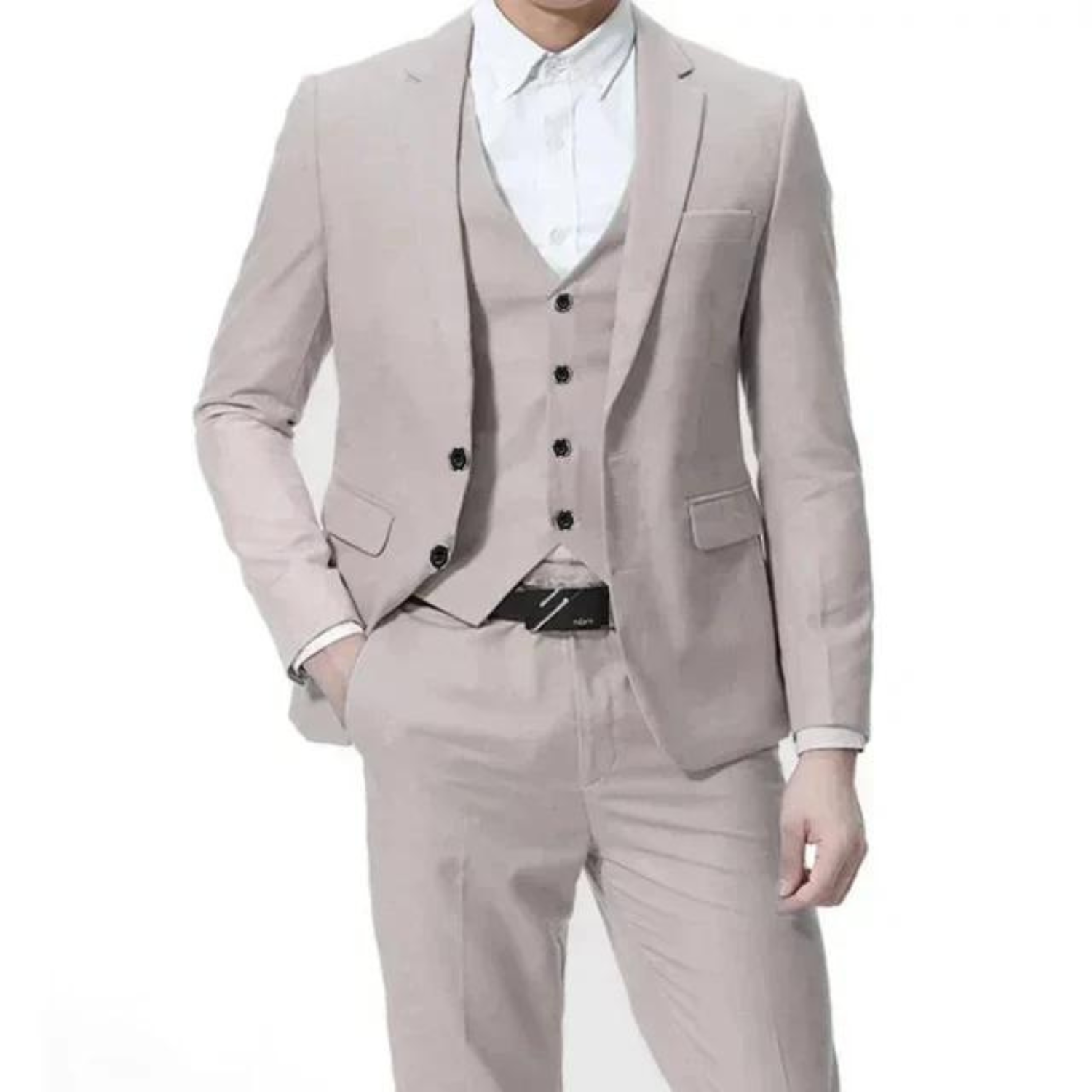 Men’s Classic Blazer and Trouser Set | Timeless Three-Piece Look