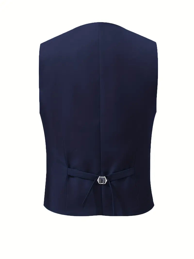 Men’s Tailored Three-Piece Tuxedo Suit | Contrast Lapel Design