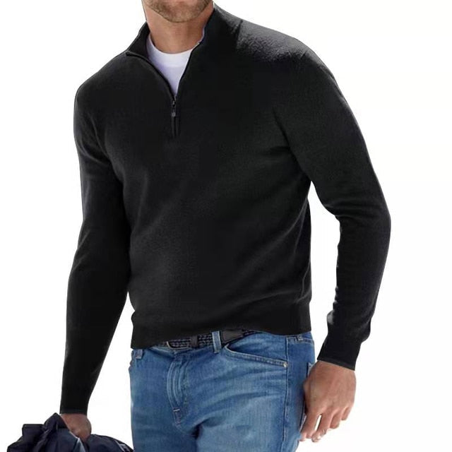 Men’s Winter Zip Sweater | Stylish