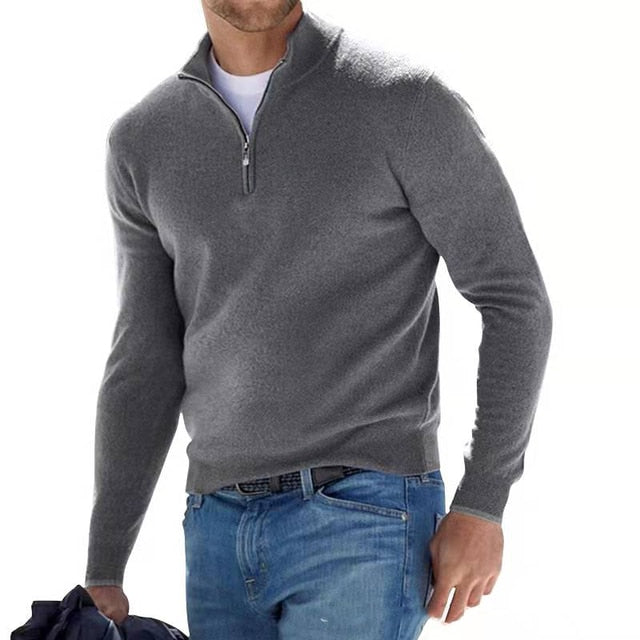 Men’s Winter Zip Sweater | Stylish