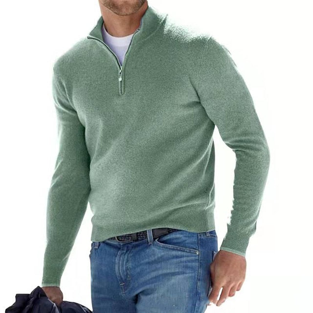 Men’s Winter Zip Sweater | Stylish