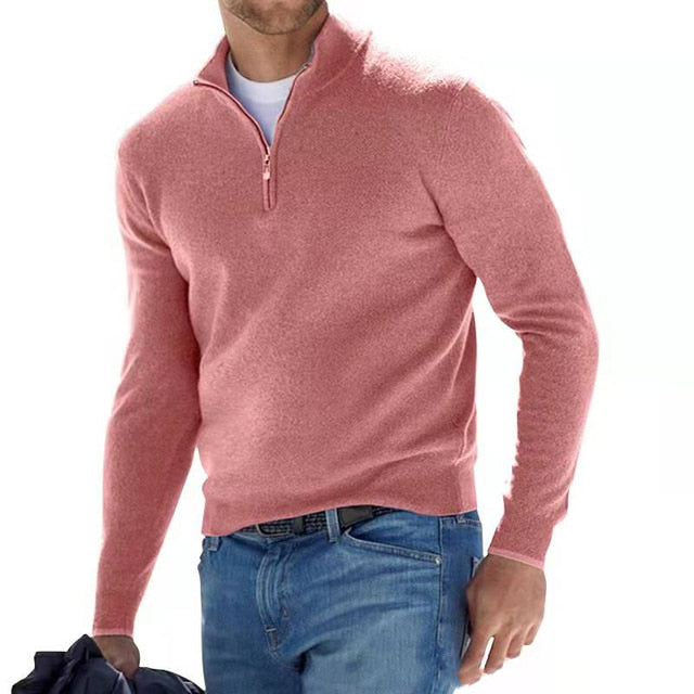 Men’s Winter Zip Sweater | Stylish