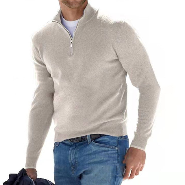 Men’s Winter Zip Sweater | Stylish