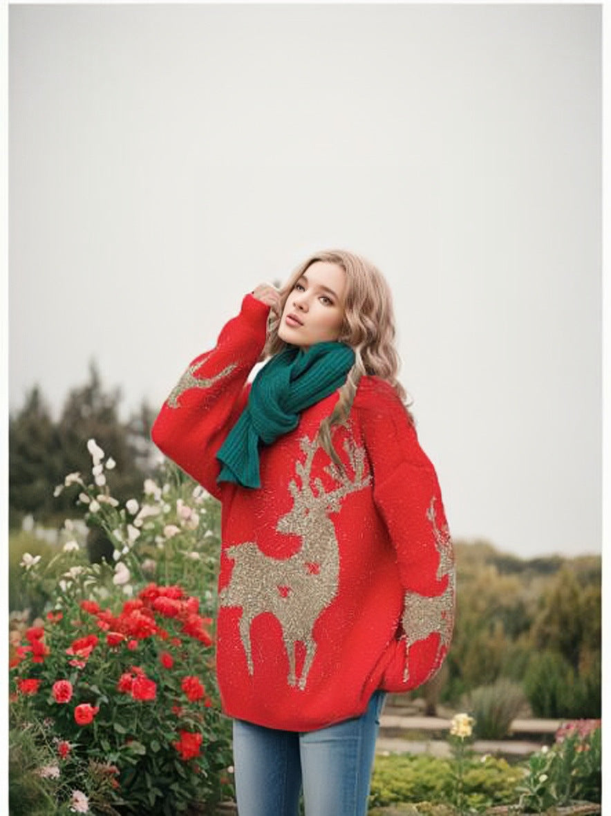 Women’s Festive Christmas Sweater | Loose Fit