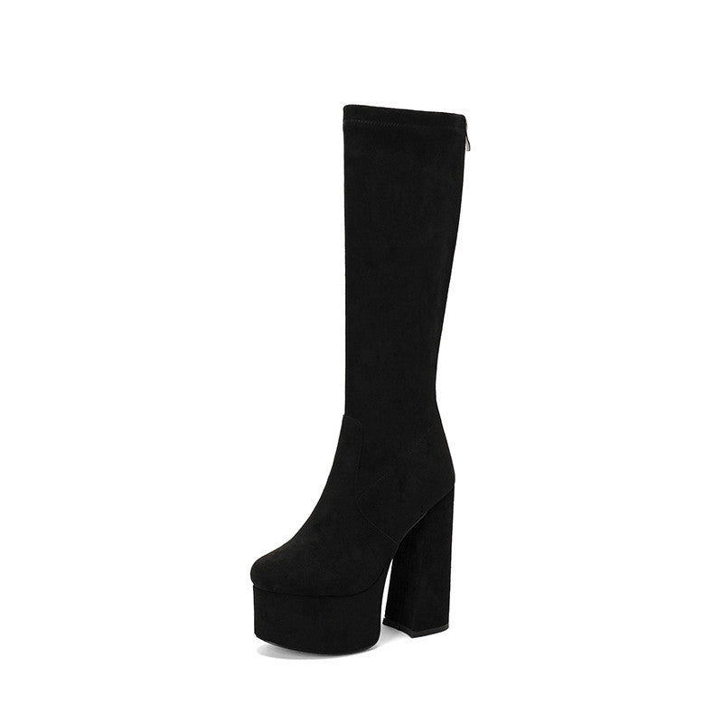 Women’s Chic Knee-High Boots | Chunky Heel