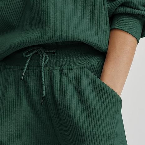 Women’s Relaxed Fit Tracksuit Set | Ribbed Design