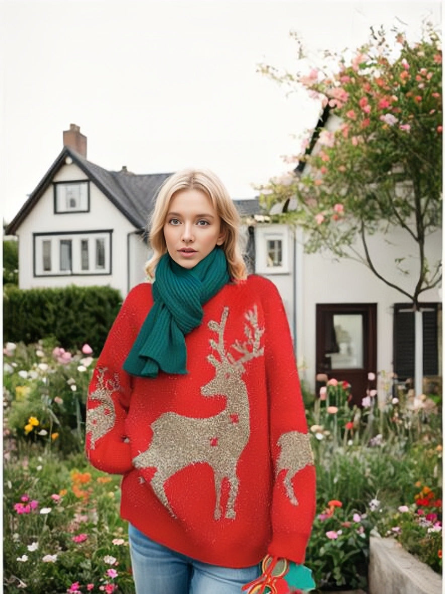 Women’s Festive Christmas Sweater | Loose Fit
