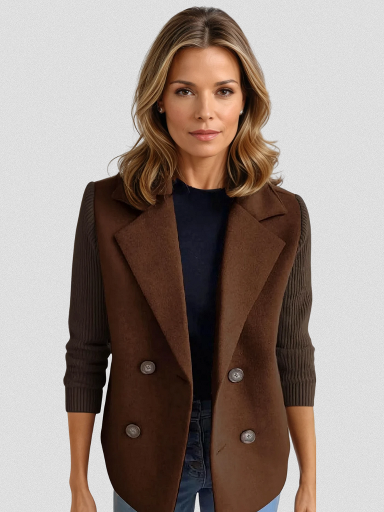 Women’s Modern Sweater Blazer | Clean-Cut Design