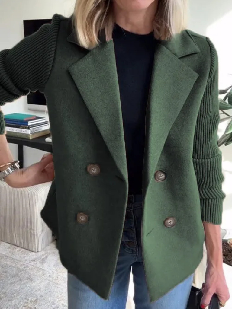 Women’s Modern Sweater Blazer | Clean-Cut Design