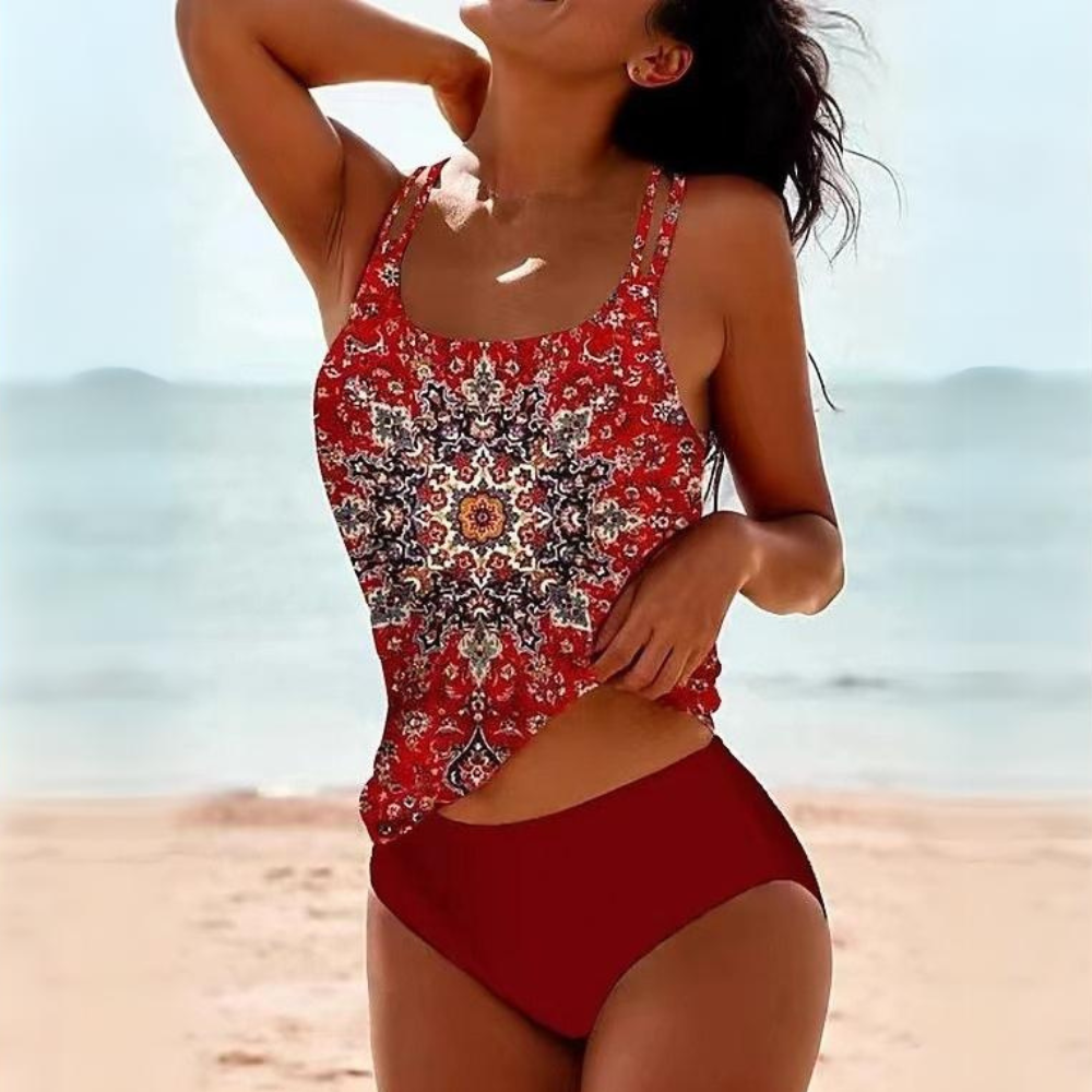 Women’s Boho Print Tankini | Two-Piece
