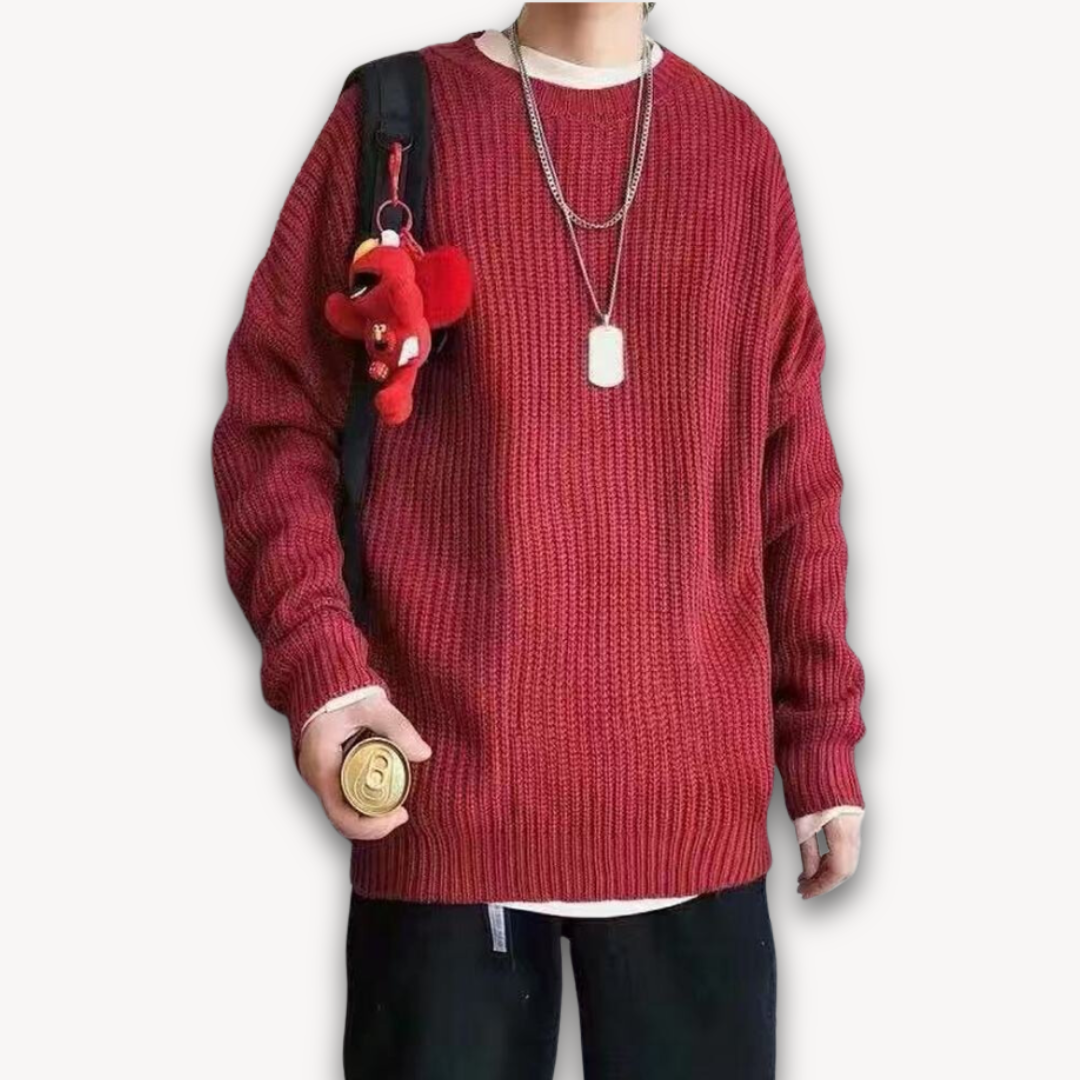 Men’s Casual Oversized Sweater | Cozy Winter Wear