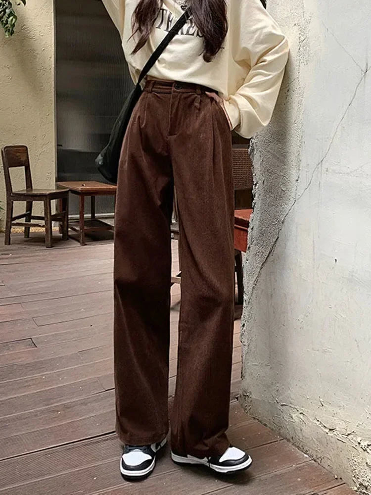 Women’s Cozy Corduroy Trousers | High Waist