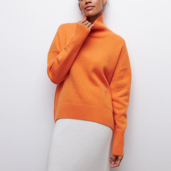 Women’s Roll-Neck Knit Jumper | Long-Sleeve Style