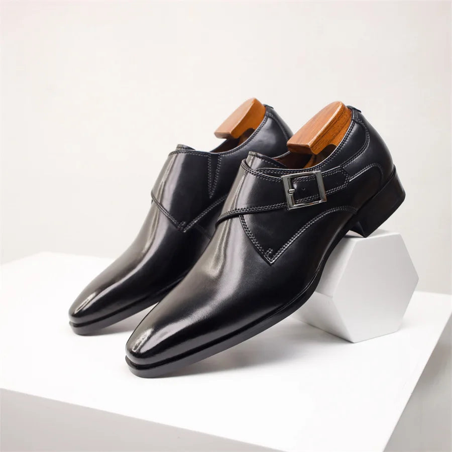 Men’s Classic Buckle Dress Shoes | Italian Style