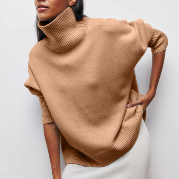 Women’s Roll-Neck Knit Jumper | Long-Sleeve Style