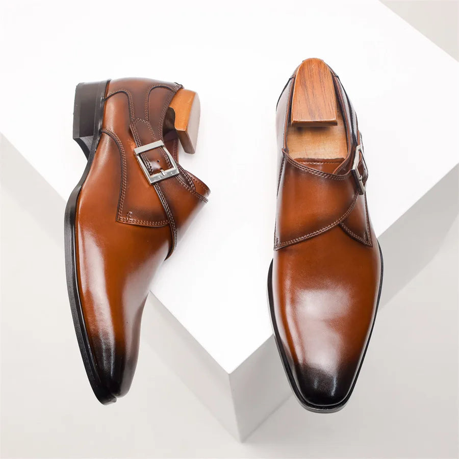 Men’s Classic Buckle Dress Shoes | Italian Style