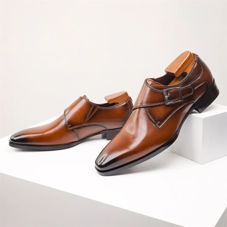 Men’s Classic Buckle Dress Shoes | Italian Style
