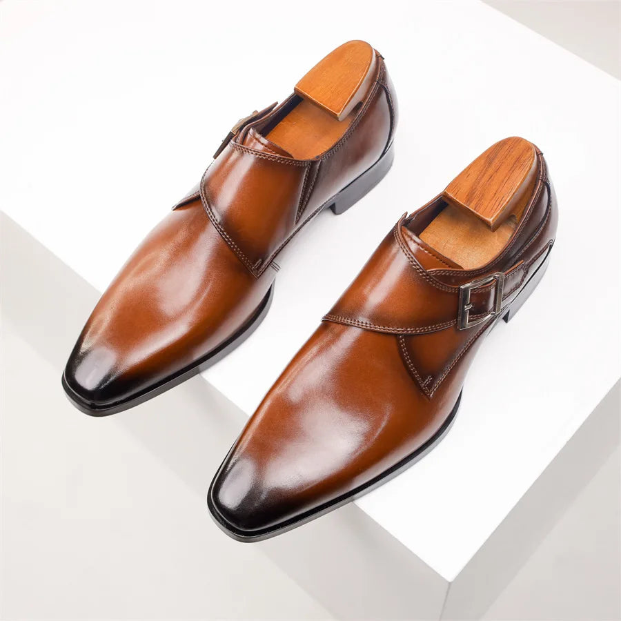 Men’s Classic Buckle Dress Shoes | Italian Style