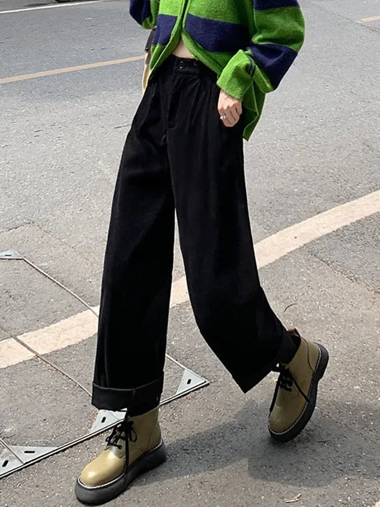 Women’s Cozy Corduroy Trousers | High Waist