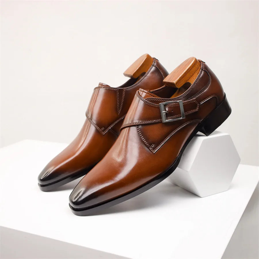 Men’s Classic Buckle Dress Shoes | Italian Style