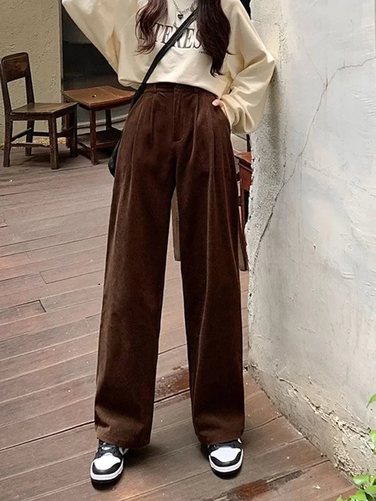 Women’s Cozy Corduroy Trousers | High Waist