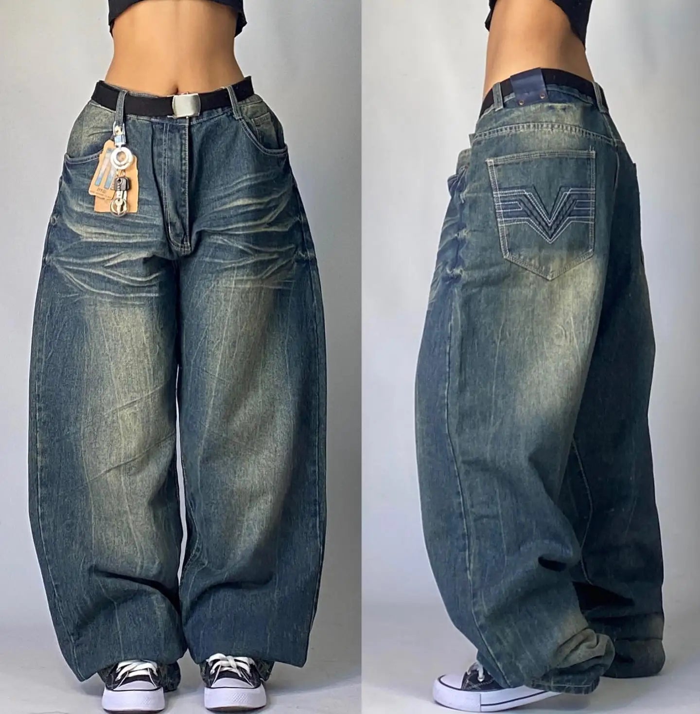 Women’s Winter Baggy Pants | High Waist Wide-leg