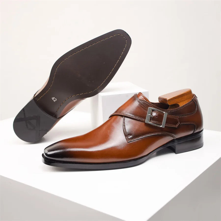 Men’s Classic Buckle Dress Shoes | Italian Style