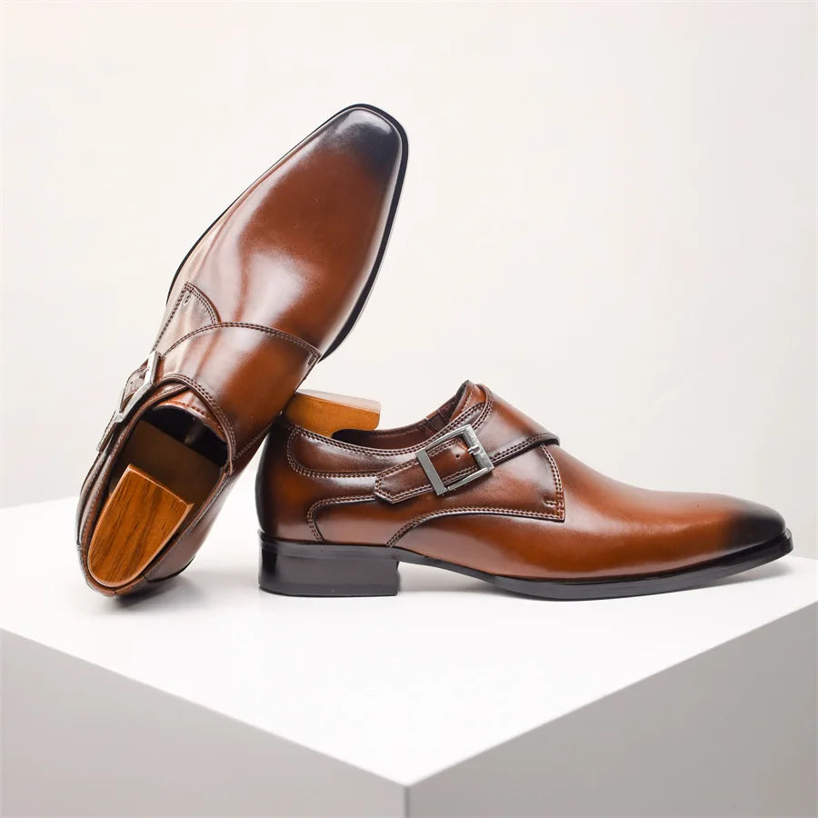 Men’s Classic Buckle Dress Shoes | Italian Style