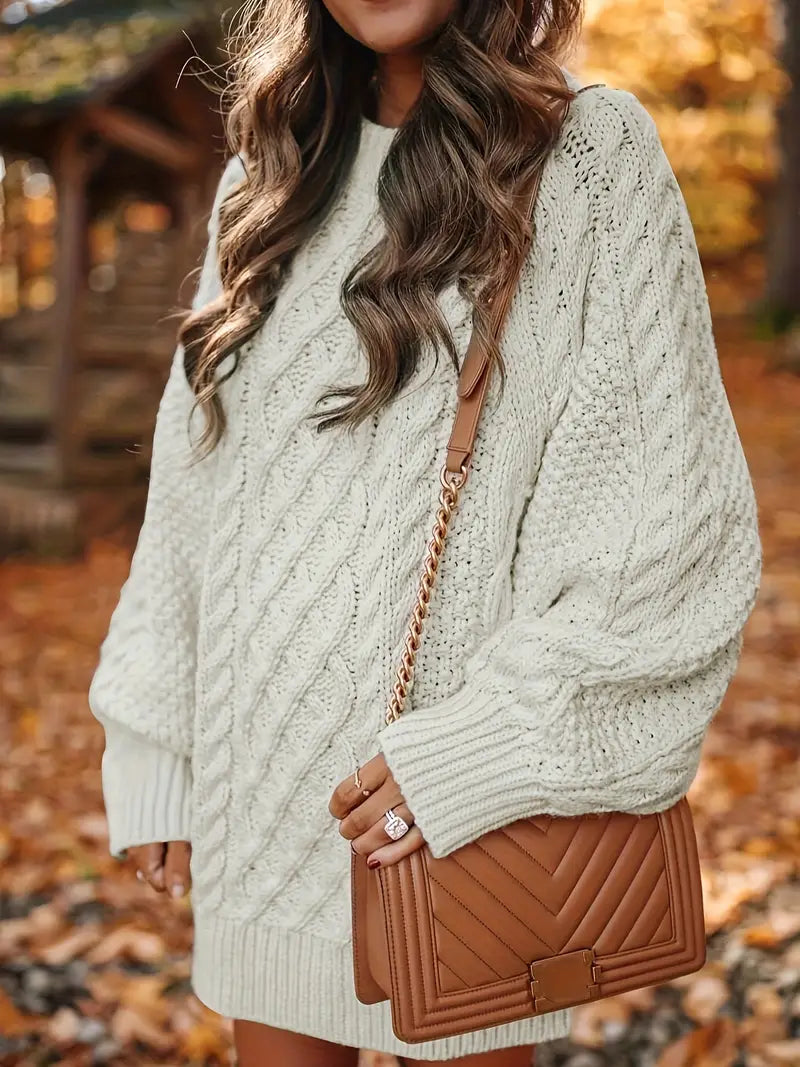 Women’s Directional Knit Jumper Dress | Midi