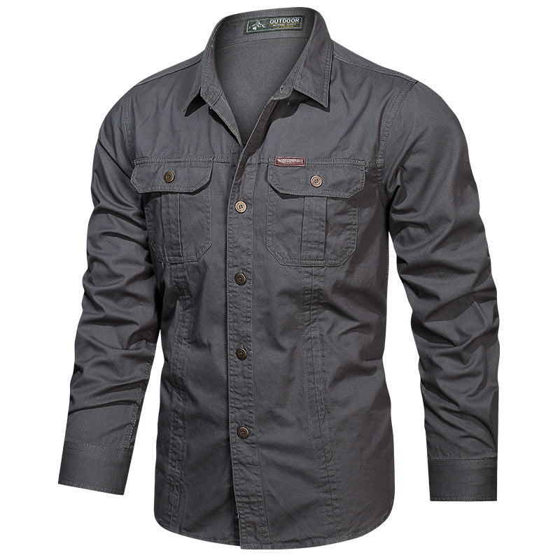 Men's Casual Military Shirt | Versatile