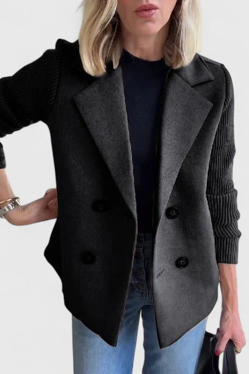 Women’s Contrast Blazer | Double-Breasted
